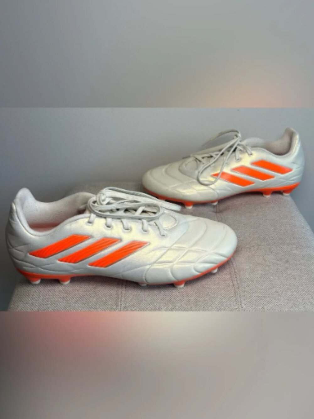 Adidas Men’s Copa Pure.3 FG Soccer Cleats Size 9.5 Off White Team Solar
